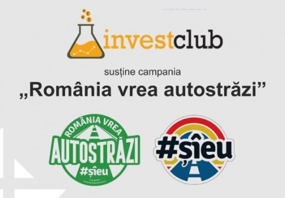 Comunitatea Invest Club se alătură campaniei #RomâniaVreaAutostrăzi